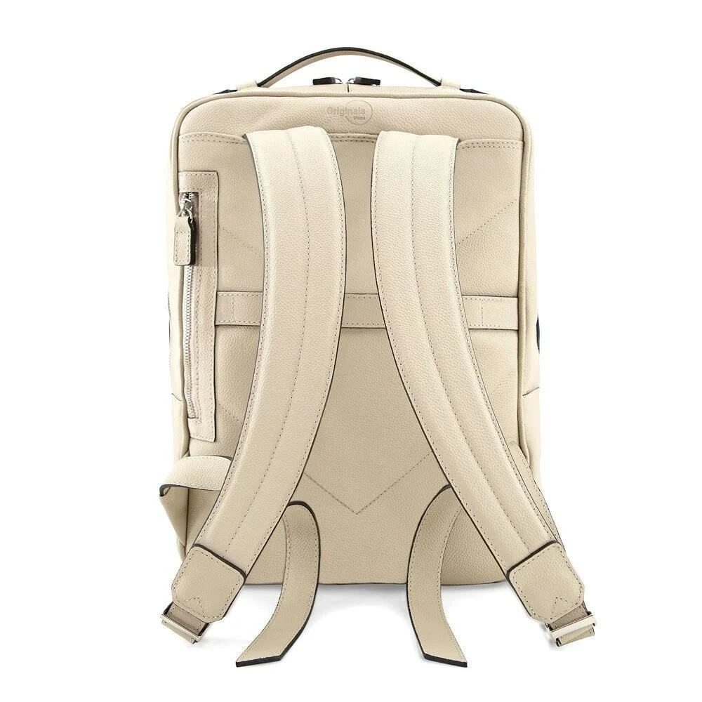 Imagem 2 de 5 do produto Mochila Para Macbook 16'' Iplace, Pampas, Couro Bege