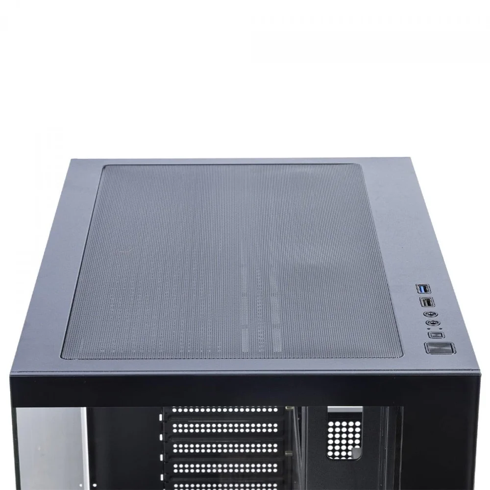 Imagem 5 de 5 do produto Gabinete Gamer Round5 Blast Black, Aquário, Mini Tower, Lateral De Vidro, Matx, Sem Fans, Preto, R5-blast-b-2187