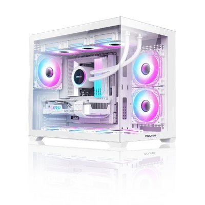 Gabinete Gamer Round5 Blast White (m-atx / Aquario / Frontal Vidro / Sem Fan)