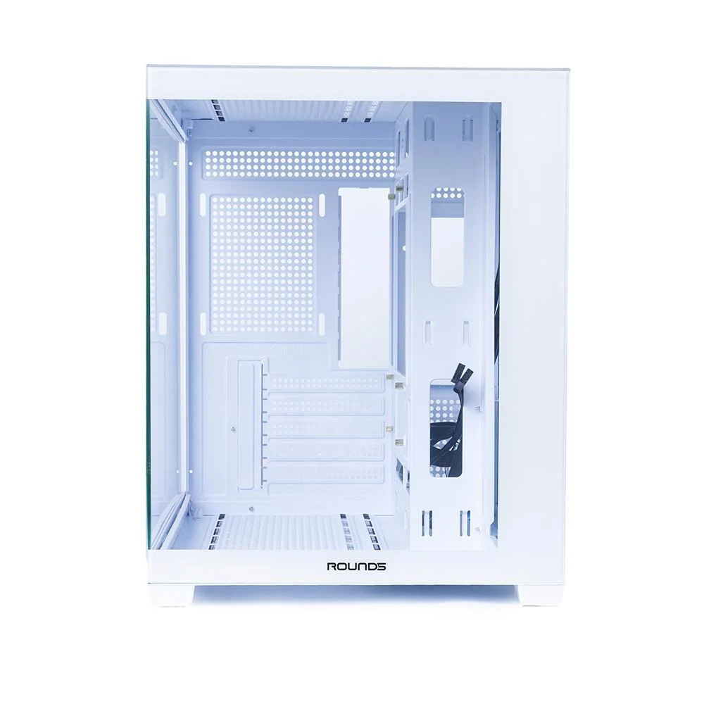 Imagem 5 de 5 do produto Gabinete Gamer Round5 Blast White (m-atx / Aquario / Frontal Vidro / Sem Fan)