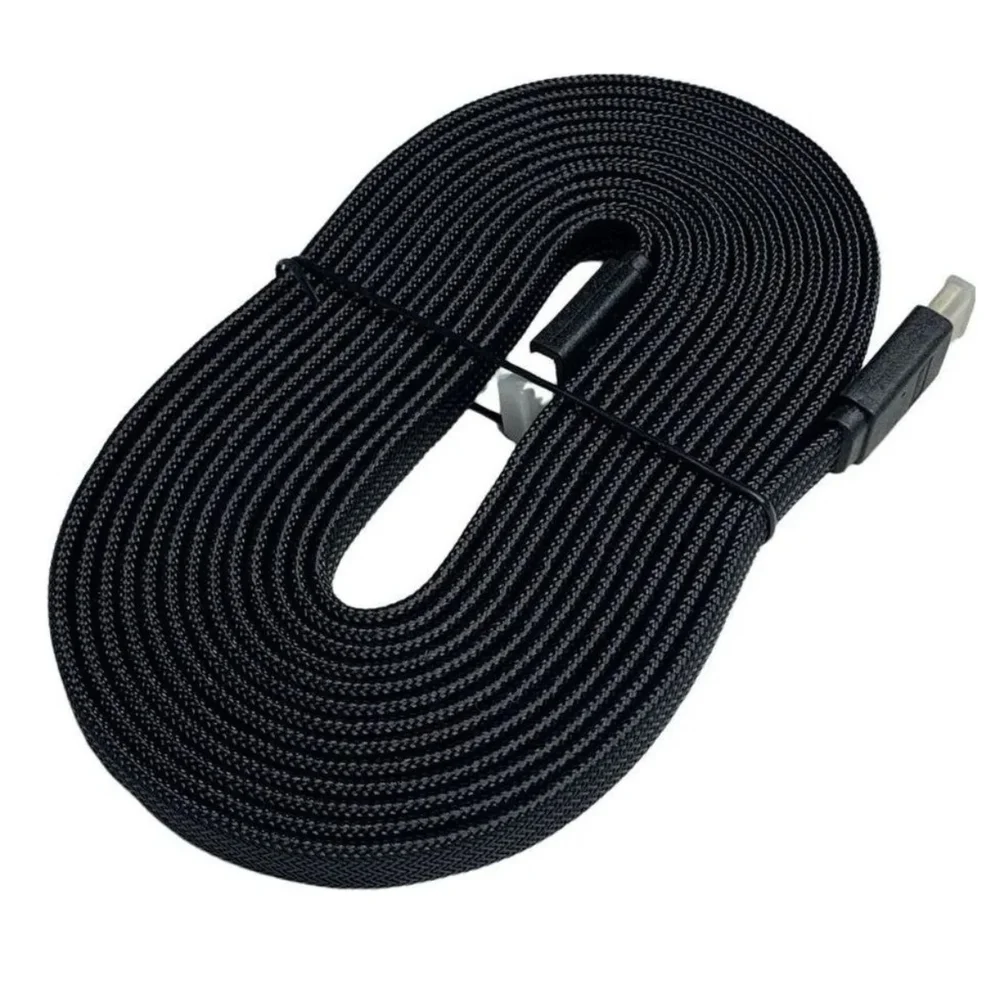 Imagem 4 de 5 do produto Cabo HDMI 2.0 5 Metros Blindado Nylon 4k 8k Ultra Hd Ps5 XBOX 2.0