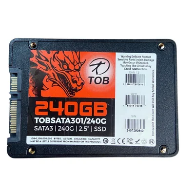 Hd SSD 240GB Tob Sata Iii 2.5 SSD240tob