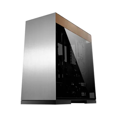 Gabinete Gamer Geometric Future Model 8 Cowboy Sem Fans Prata E Couro Genuíno