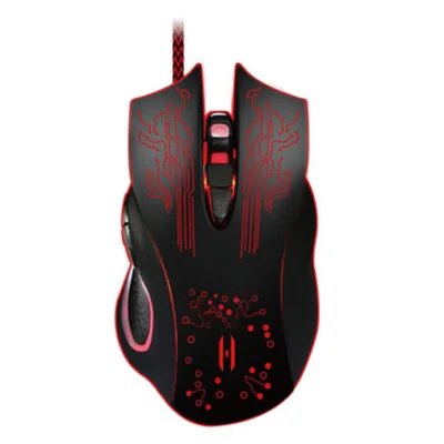 Mouse Gamer Usb Lehmox Ley-x9 2400dpi Preto