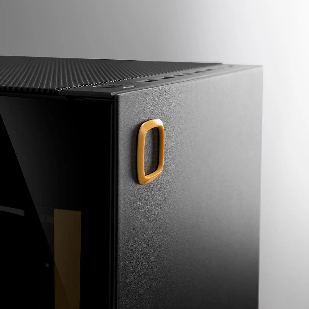 Imagem 5 de 5 do produto Gabinete Gamer Geometric Future Model 8 Lohan Rotacionado Preto E Amarelo