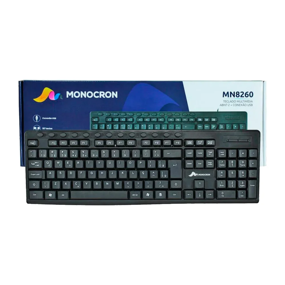 Imagem 3 de 3 do produto Teclado Com Fio Mn8236 Monocron 1 Unidade