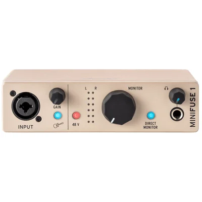 Interface De Áudio Arturia Minifuse 1 Usb-c Portátil Champagne