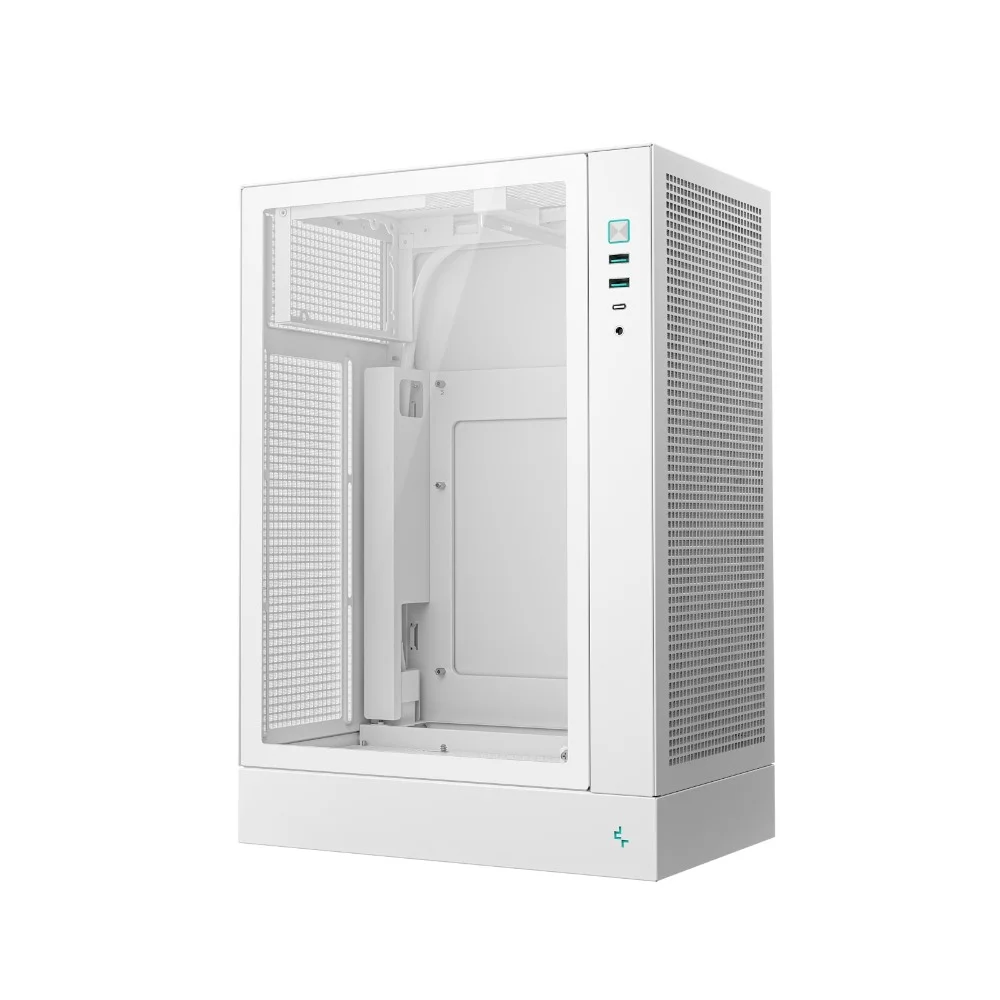 Imagem 3 de 5 do produto Gabinete Gamer Deepcool Mid Tower Ch170 Plus Vidro Temperado Branco