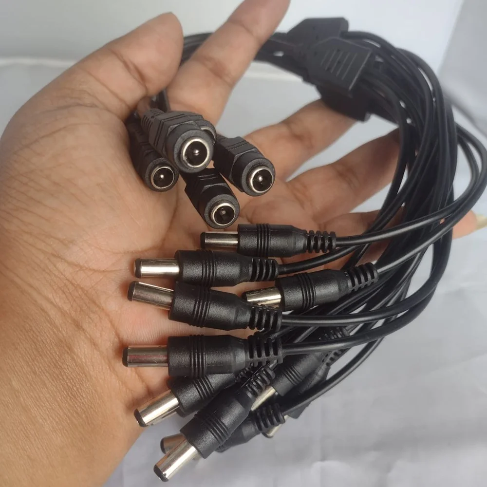 Imagem 2 de 5 do produto Cabo 1 Jack J4 X 3 Plug P4 P/ Cftv 40cm - Kit 5 Cabos