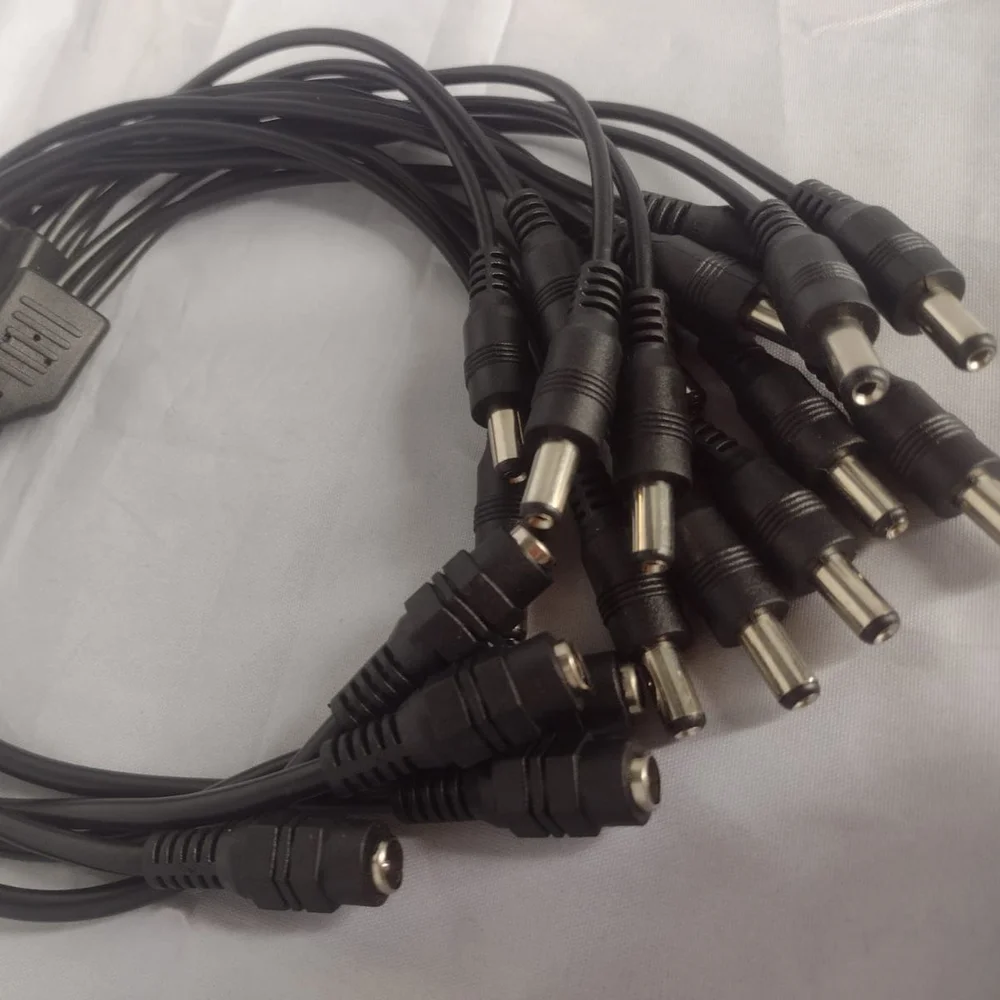 Imagem 5 de 5 do produto Cabo 1 Jack J4 X 3 Plug P4 P/ Cftv 40cm - Kit 5 Cabos