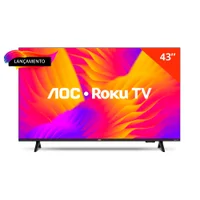"Smart Tv Aoc 43"" Roku LED Full Hd Wi-fi 43s5155/78g Bivolt"