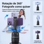 Gimbal Rastreador Suporte Celular Estabilizador Facial 360 Graus Reconhecimento De Gestos Super Bateria Inclusa