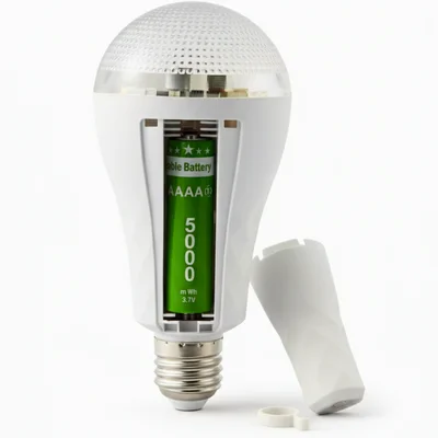 Lâmpada Recarregável MiLEMON De Emergência LED Forte Inteligente De Emergência Bateria Bivolt 5000 mwh