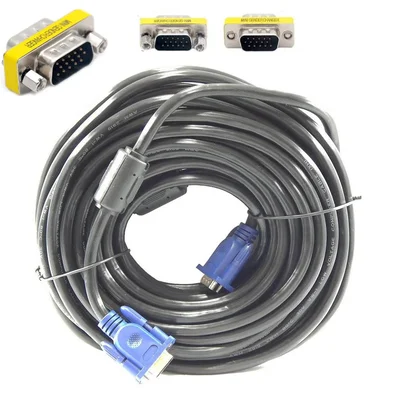 Cabo Extensor Vga 15 Macho X 15 Fêmea 15,0 Metros Com Filtro