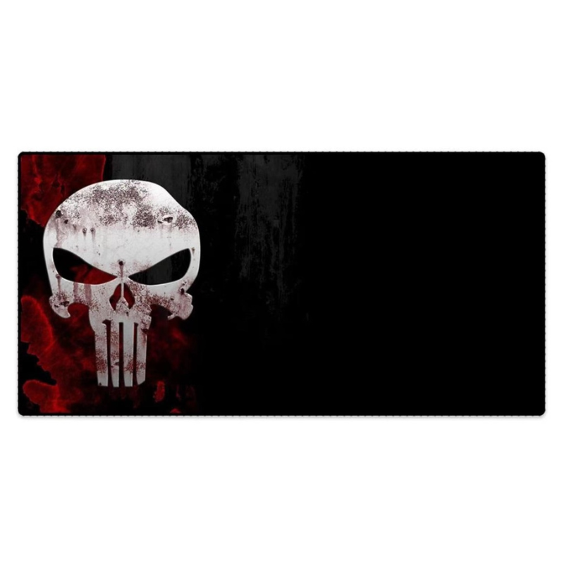 Mouse Pad Gamer Gigante De Tecido Bandeira Do Crânio 70x35 Cm 3mm Mousepad Grande Mp-7035c