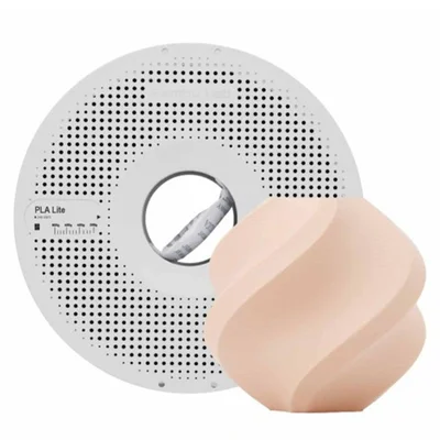 Filamento Bambu Lab Pla Lite, 1,75mm, 1kg, Bege Matte, Com Carretel Reutilizável, A18-p0-1.75-1000-spl