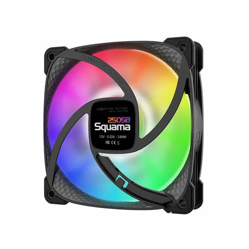 Fan ARGB 120mm Geometric Future Squama 2505b Preto 5