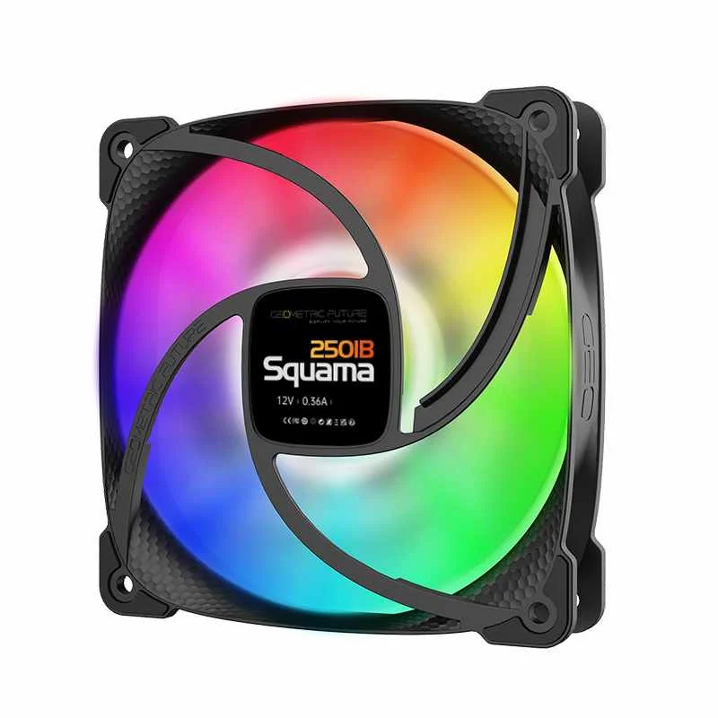 Fan ARGB 120mm Geometric Future Squama 2501b-1 Preto 5
