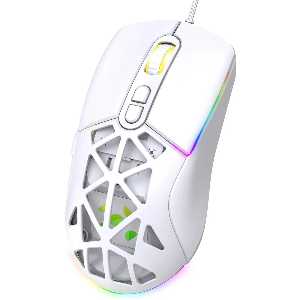 Imagem 2 de 5 do produto Mouse Gamer Com Fio Fortrek Striker Branco