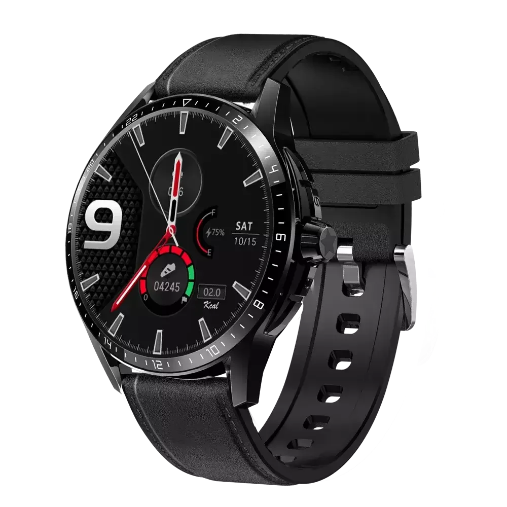 Relógio Inteligente Masculino Smartch 5515 À Prova D'água Preto