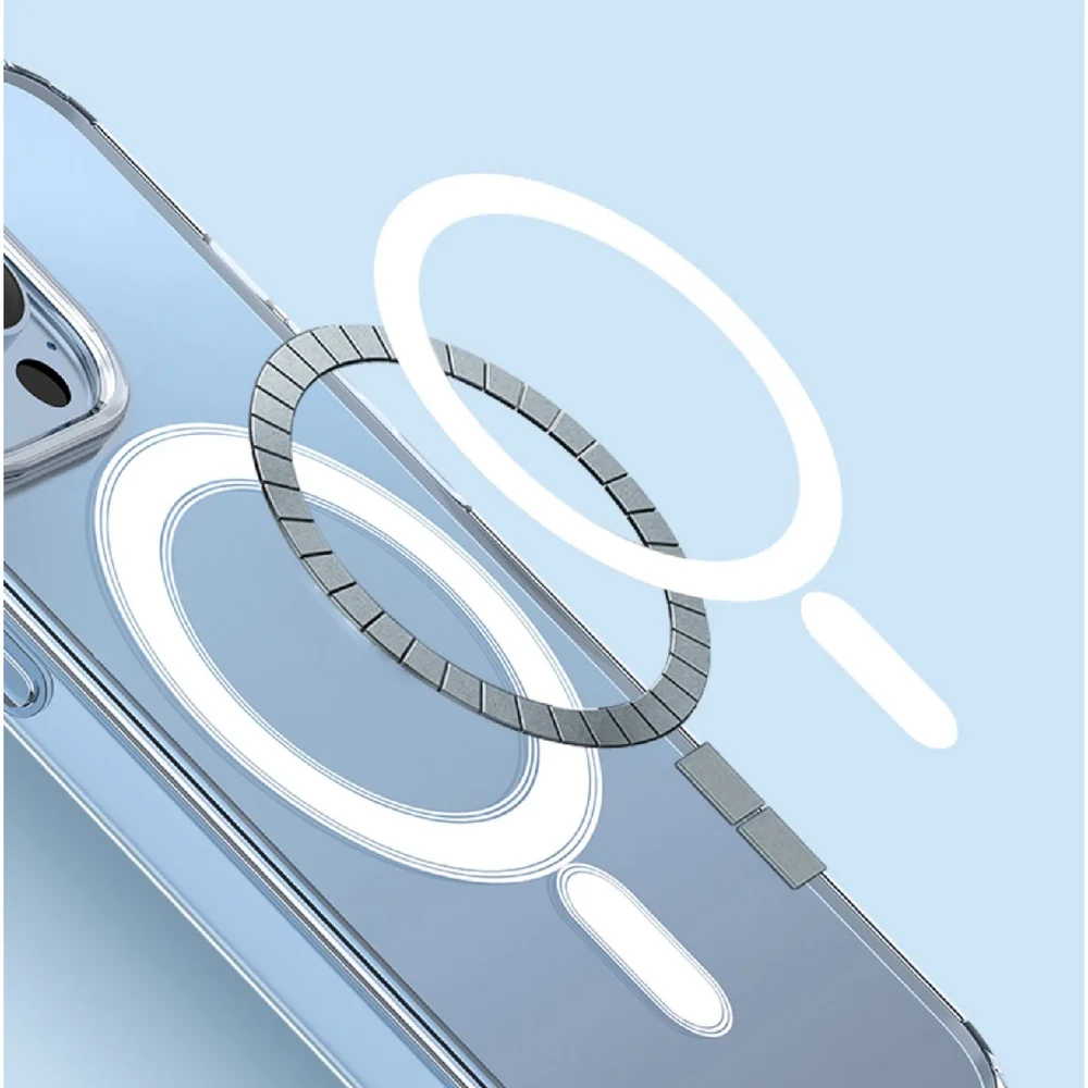 Imagem 4 de 5 do produto Capa Capinha Magsafe Compatível Com Iphone Anti Impacto Transparente Magnética Cor:iphone 17 Pro Max
