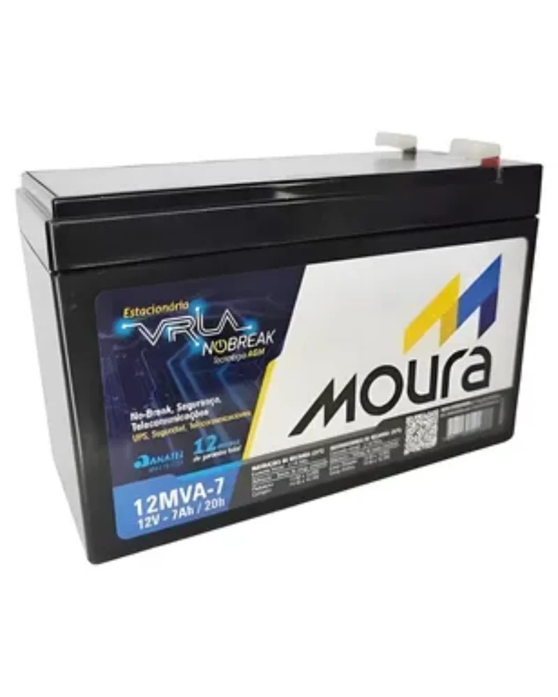 Bateria Nobreak 12v 7ah 12mva-7e Moura Bateria Nobreak 12v 7ah 12mva-7e Moura