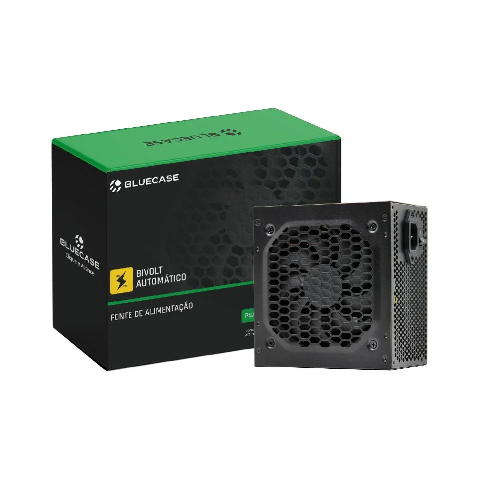 Fonte De Alimentação Bluecase Atx Ps/2 600w Pfc Ativo C/cabo - Blu600-atps2
