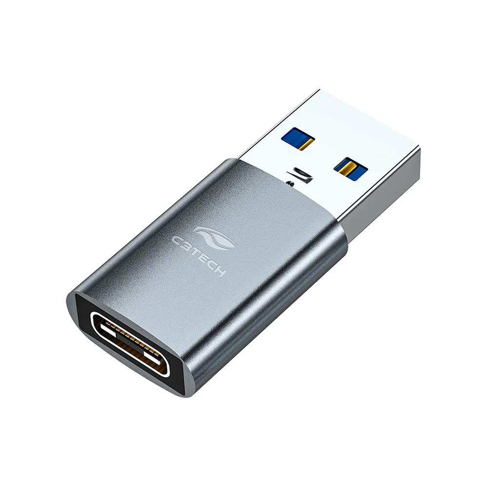 Imagem 4 de 5 do produto Adaptador Otg C3tech Usb-a 3.0 Macho / Usb-c Fêmea, Ultrarrápida De Até 5 Gbps - Otg-10