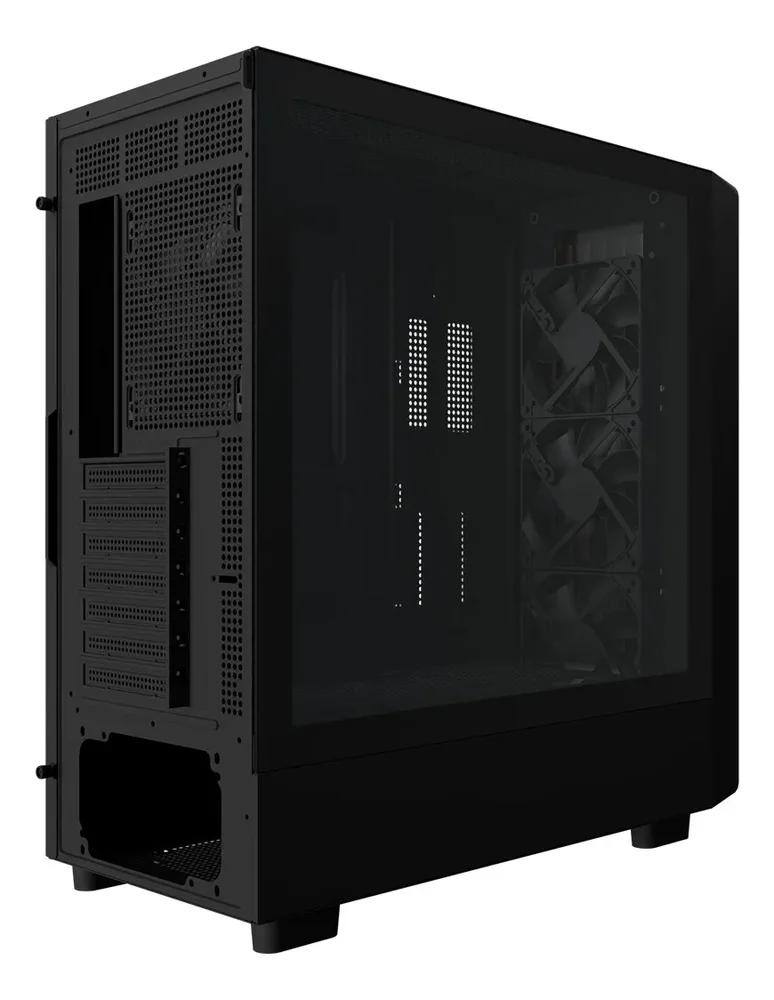 Imagem 5 de 5 do produto Gabinete Gamer Frontal De Madeira Com 4 Fans Bg-061 Preto