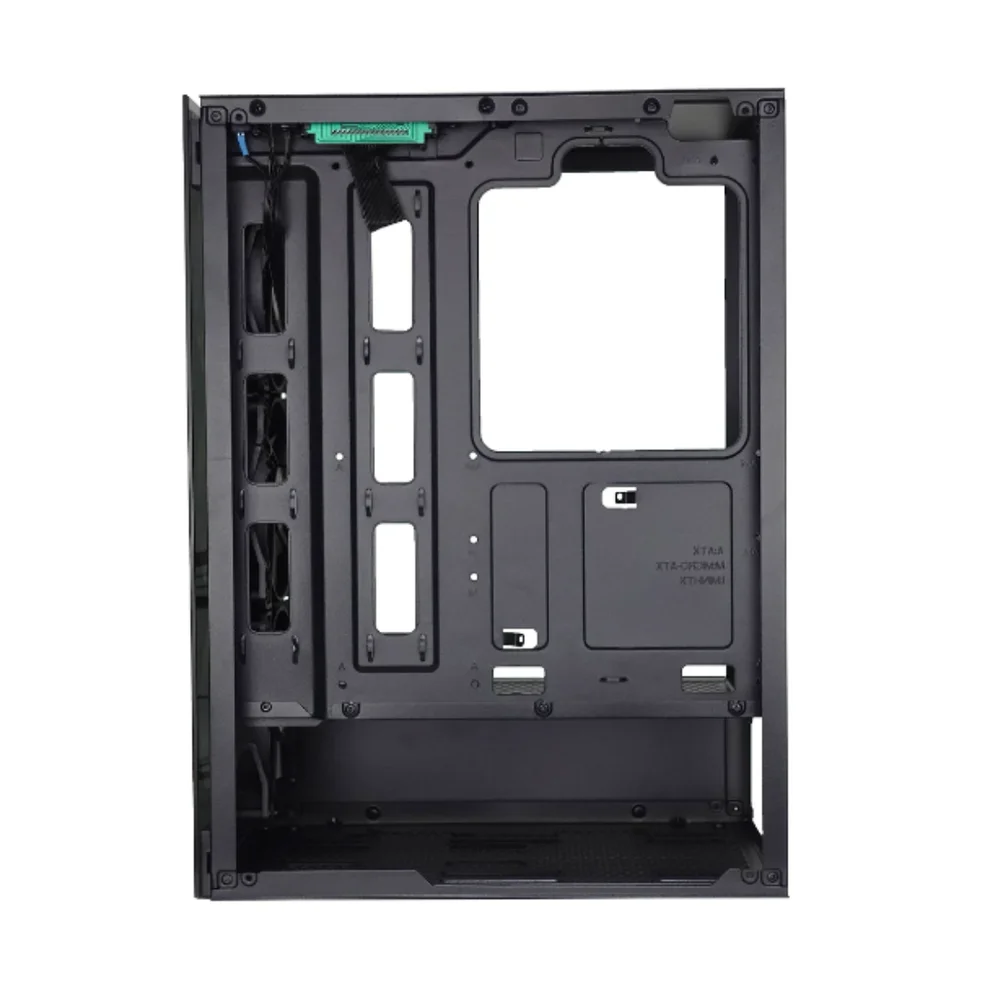Imagem 3 de 5 do produto Gabinete Atx Bpc Gamer RGB Black Com Lateral De Vidro 3 Fans