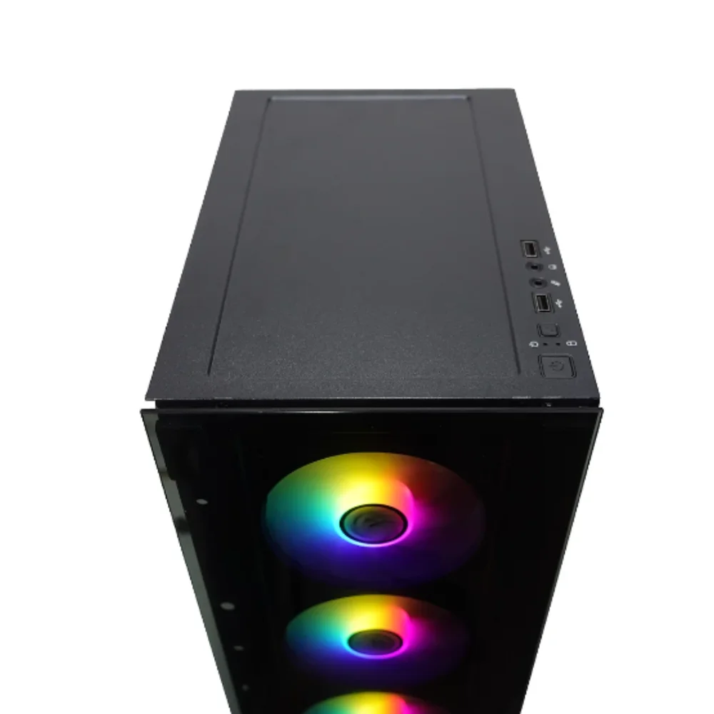 Imagem 5 de 5 do produto Gabinete Atx Bpc Gamer RGB Black Com Lateral De Vidro 3 Fans