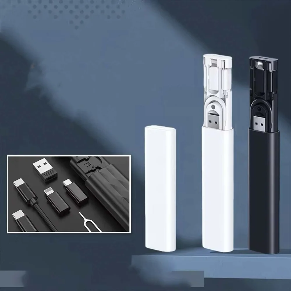 Imagem 4 de 5 do produto Kit Multi Adaptadores Otg Cabo Usb C Para Lightning Branco