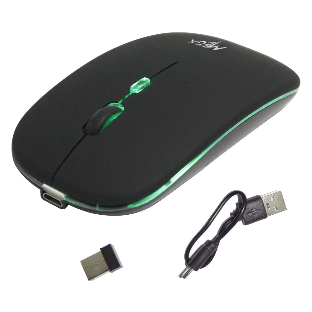 Imagem 5 de 5 do produto Mouse Sem Fio Recarregável Mega M185 Com LED Dpi Ajustável
