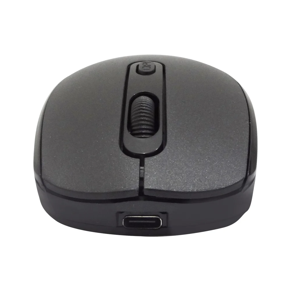 Imagem 5 de 5 do produto Mouse Sem Fio Recarregável Mega M180 Preto Dpi Ajustável