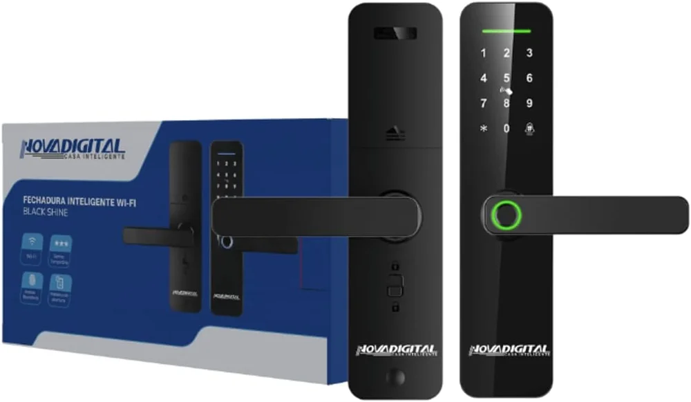 Fechadura Inteligente Wi-fi Biometria E Senha Novadigital