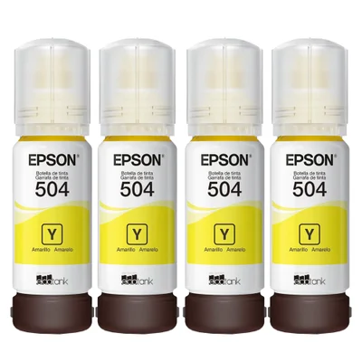 Kit Tinta   L6270 L4150 L4260 L6191 L6171 T504 Amarelo
