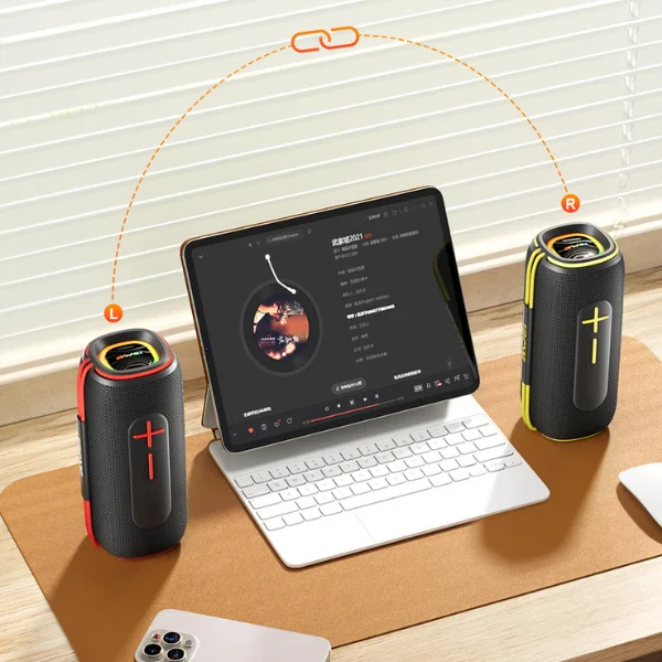 Imagem 3 de 3 do produto Caixa De Som Bluetooth Awei Ka5 20w  RGB Portátil E Resistente Ipx5