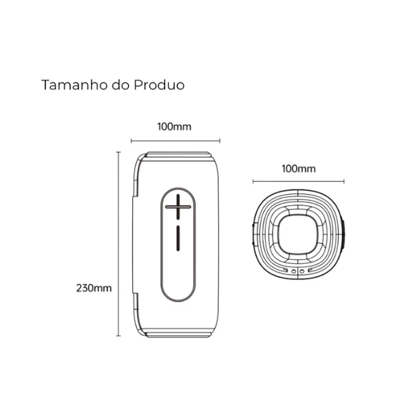 Imagem 3 de 4 do produto Caixa De Som Bluetooth Awei Ka2 10w Portátil Com Alça Resistente E Bateria De Longa Duração