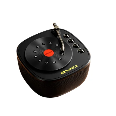 Caixa De Som Bluetooth Awei Ka26 12w Com Função Tws Sons Pré-definidos Bluetooth 5.0+edr E Resistência À Água Portátil Preta