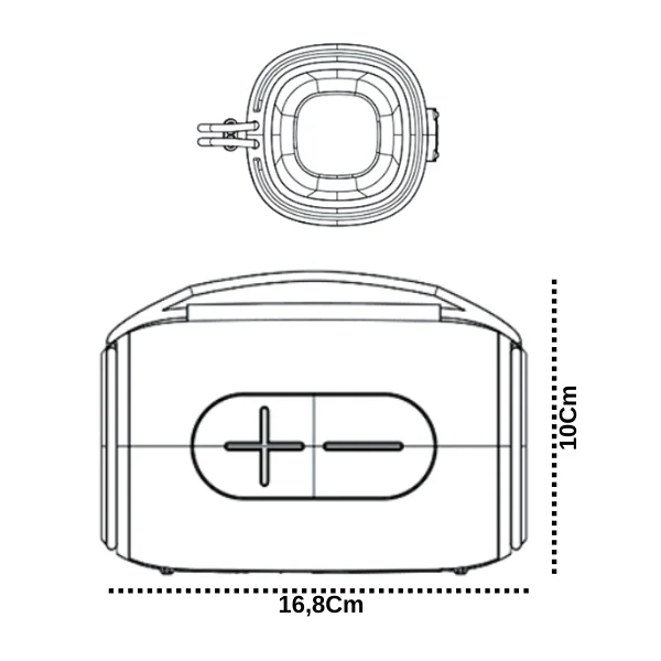 Imagem 2 de 3 do produto Caixa De Som Bluetooth Awei Ka9 15w RGB Resistente A Respingo E Compacta