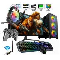 PC Completo i5 3.4ghz Computador 16gb SSD480GB Monitor 19, Teclado Mouse Joystick Headset E Adaptador Wifi