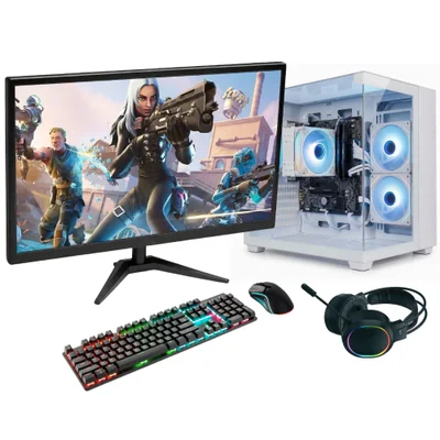 PC Gamer Completo Bluepc Force, Amd Ryzen 5, Radeon Rx, 16gb Ddr4, SSD 256gb, Fonte 500w, Monitor LED 23" - Pgbp-for149