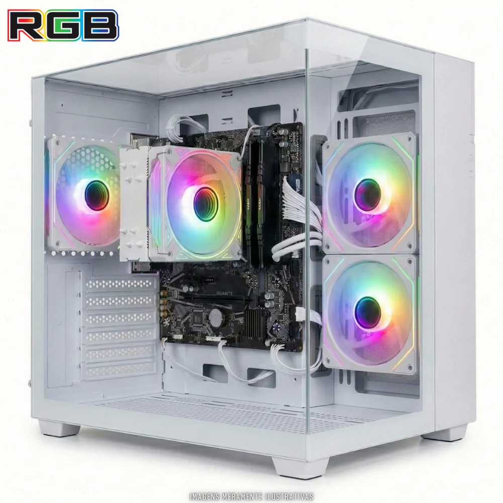 PC Gamer Bluepc Force, Amd Ryzen 5, Radeon Rx, 8GB Ddr4, SSD 256gb, Fonte 500w - Pgbp-for136 - view 3