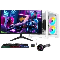 "PC Gamer Completo Bluepc Force, Amd Ryzen 5, Radeon Rx, 8GB Ddr4, SSD 256gb, Fonte 500w, Monitor LED 20"" - Pgbp-for142"