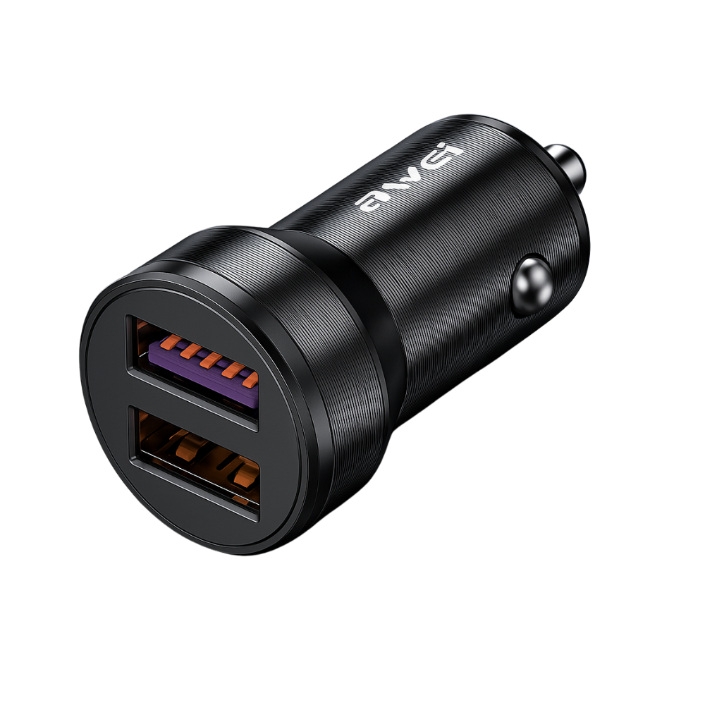 Carregador Veicular Awei C-856 36w Usb-a Qc 3.0 E Proteção Inteligente