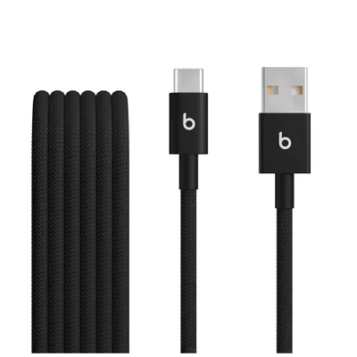 Cabo Trançado De Usb-a Para Usb-c Da Beats (1,5 M), Preto-relâmpago