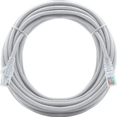 Cabo De Internet Rj45  Cat 6 10gbps Giga Lan Ethernet 100% Cobre (branco, 5 Metros)