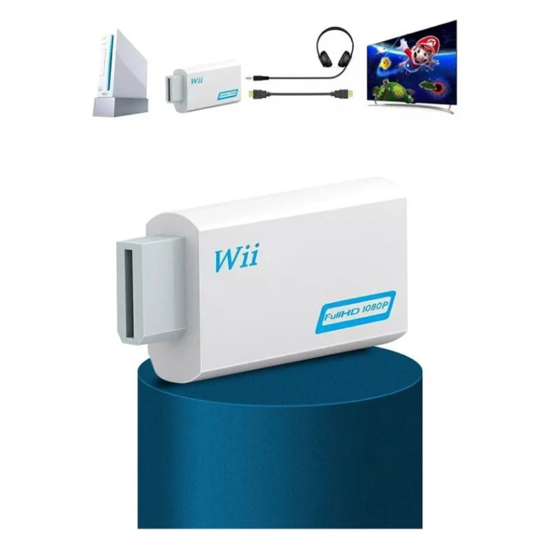 Imagem 4 de 4 do produto Adaptador HDMI Compatível Com Nintendo Wii Conversor 1080p Full Hd Wii2hdmi  Fy-919