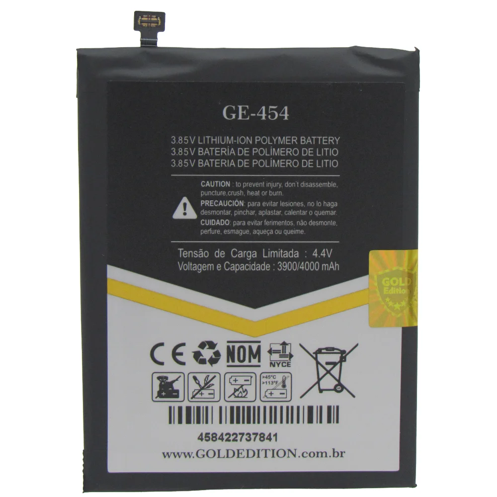 Imagem 2 de 5 do produto Bateria Gold Edition Ge-454 Bn4a Para Redmi Note 7 / Note 7 Pro