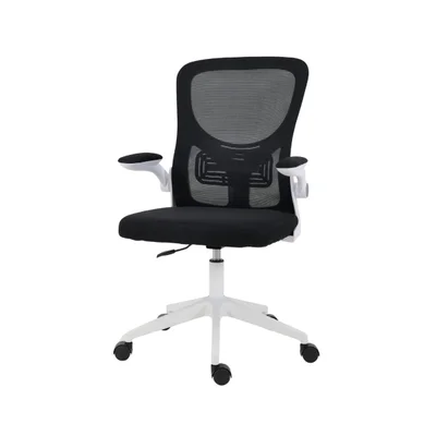 Cadeira Escritório Home Office Gamer Ergonômica Diretor Bytes Com Encosto Em Tela Apoio Lombar E Braços Retráteis - Branco